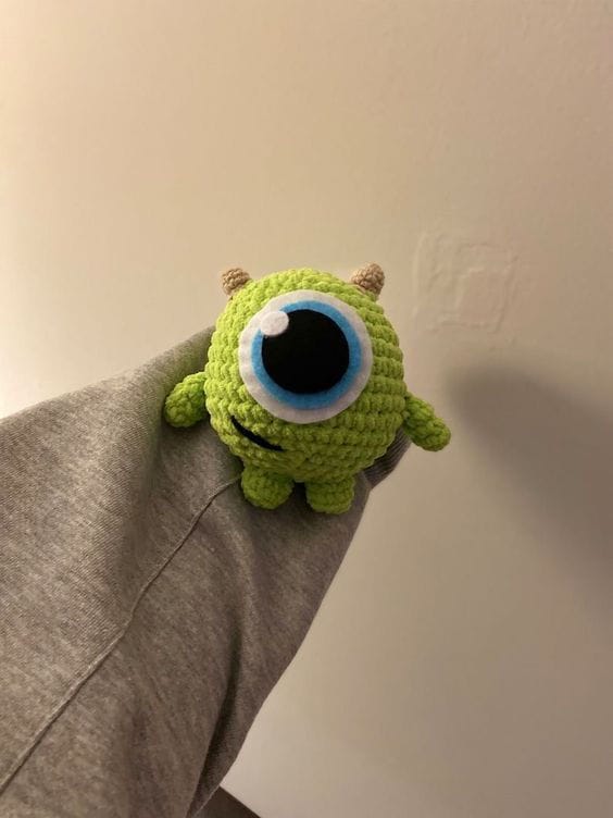 Mini rana verde llavero