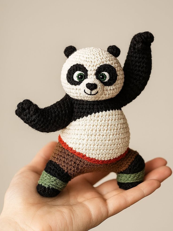 Panda tejido