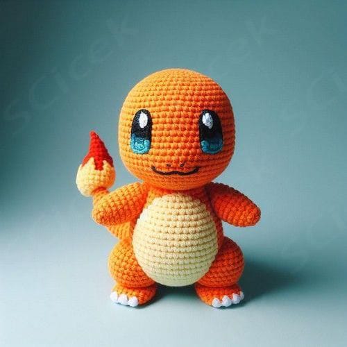 Dragón naranja pequeño