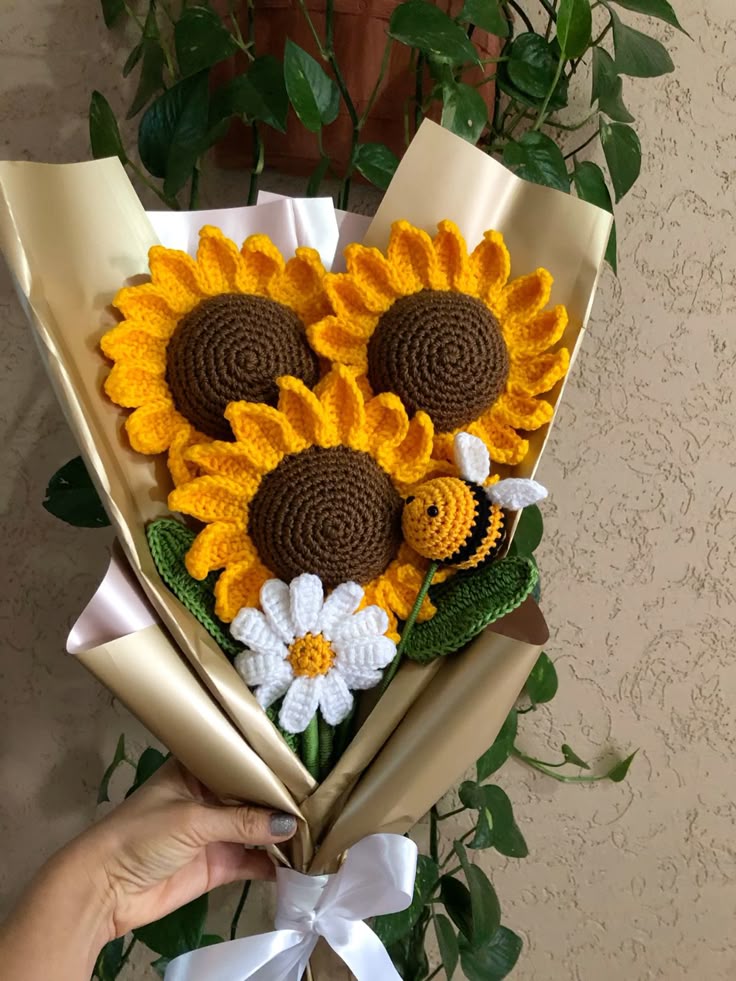 Ramo de girasoles con margaritas