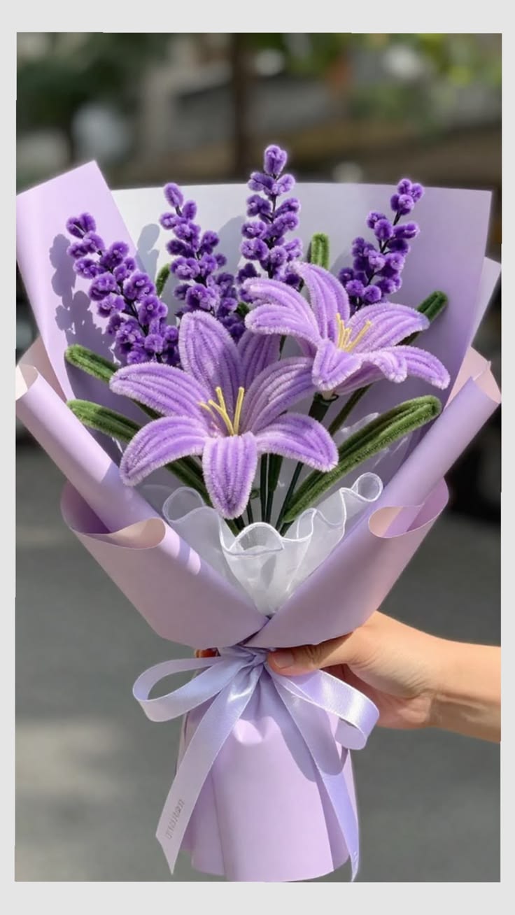 Ramo de flores lilas