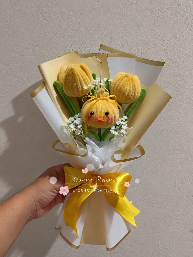 Ramo de tulipanes amarillos