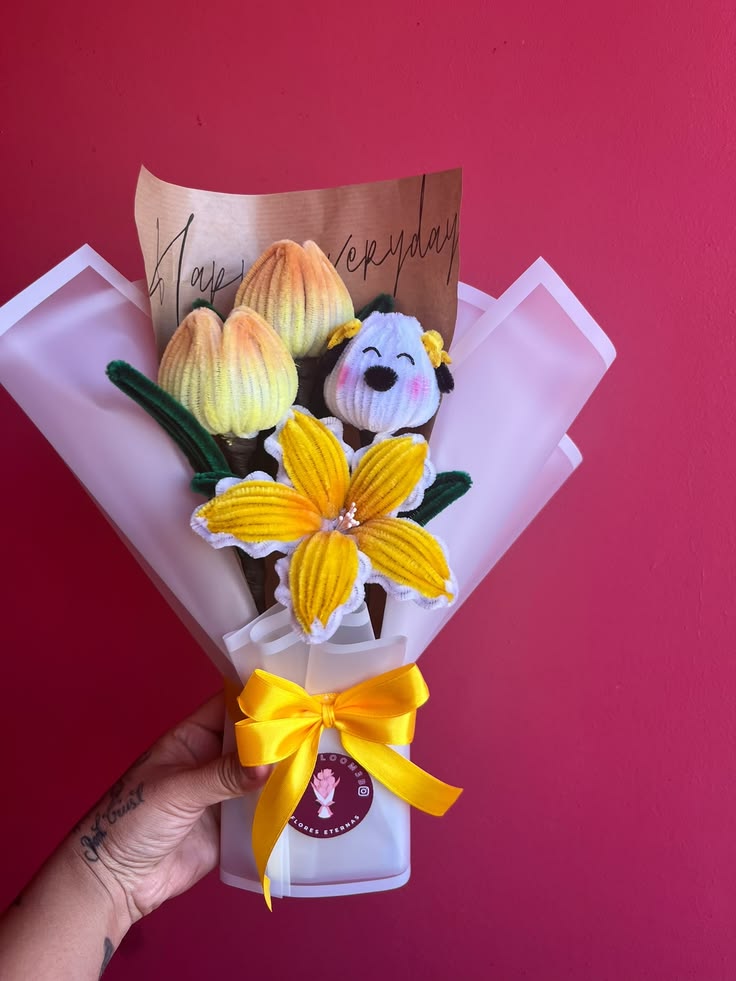 Ramo de tulipanes y girasoles